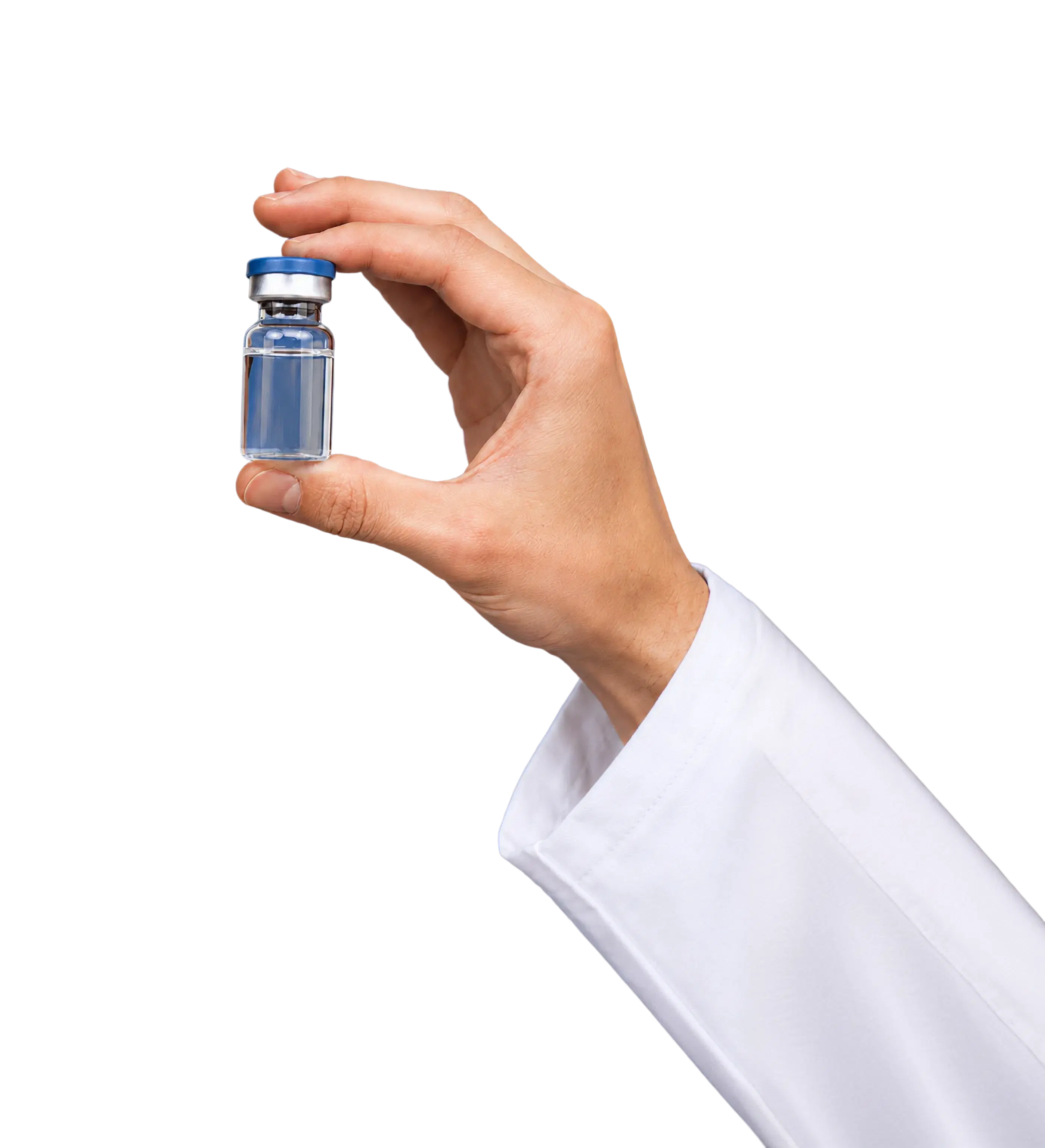 GLP-1 vial held in hand